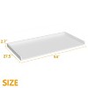 Washer Dryer Countertop, 54" x 27.5" Wood Shelf Topper with Edge, Laundry Cover Guard Organizer for Hamper & Storage-White - 3 of 4