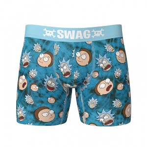 Mens Rick and Morty Tie Dye Madness SWAG Boxer Briefs - 1 of 4
