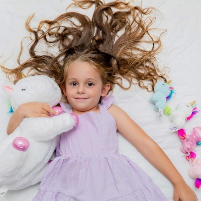 PixieCrush Plush Stuffed Unicorns Mommy Toy with 4 Babies