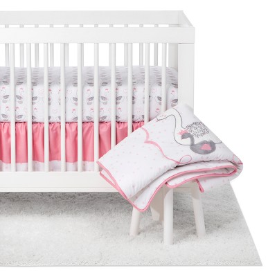 white crib set