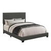 NicBex Twin/Full/Queen Upholstered Platform Bed Frame with Nailhead Trim Headboard,Solid Wood Panel Platform Bed,Box Spring Required,Easy Assembly - 4 of 4