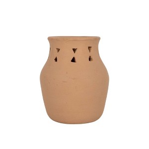 Southwest Cutout Vase Terracotta - 1 of 4