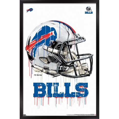 Trends International Nfl Buffalo Bills - Drip Helmet 20 Framed Wall Poster  Prints Black Framed Version 22.375 X 34 : Target