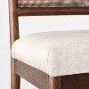 Woodspring Caned Back Bench Dark Walnut/Cream - Threshold™ designed with Studio McGee - image 4 of 4