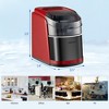 Costway Countertop Ice Maker 26.5lbs/Day Self-Cleaning Machine w/ Flip lid White\Black\Red - 4 of 4