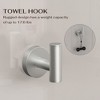 YAWWALK Round 4-Piece Bathroom Hardware Set with Towel Hook, Toilet Paper Holder, and Towel Bar - 2 of 4