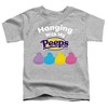 Easter Hanging With My Peeps Kids T Shirt for Toddlers, Athletic Heather - 2 of 4
