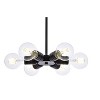 Elegant Lighting Reyes 6 lights black pendant - 3 of 4
