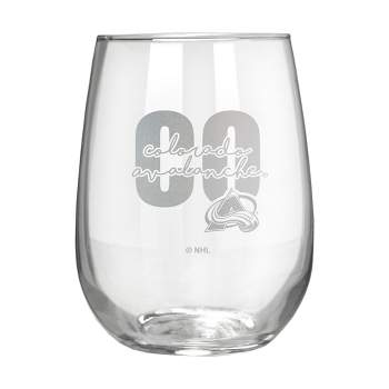 NHL Colorado Avalanche The Vino Stemless 17oz Wine Glass - Clear