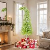 Costway 5/6/7 FT Bendable Christmas Tree with Bendable Top, 290 Branch Tips, 120 Warm White LED Lights - 3 of 4