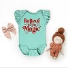 SmileyWorld Believe in Magic Sparkle - Baby Flutter Sleeve Bodysuit - 3 of 4