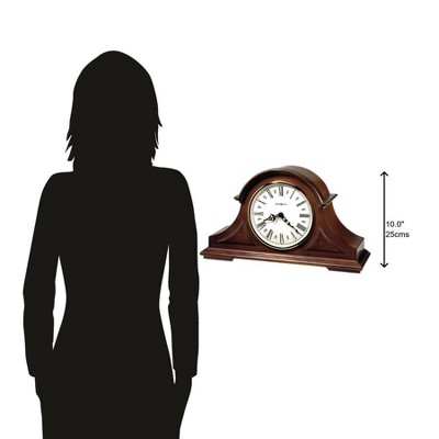 Windsor Cherry Traditional Quartz Mantel Clock with Roman Numerals