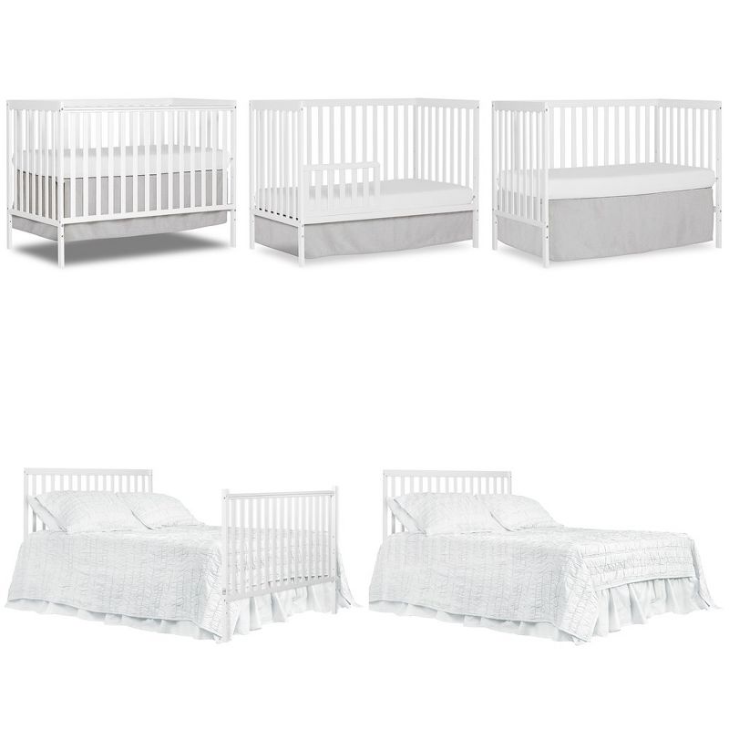 Dream On Me Greenguard Gold & JPMA Certified Synergy 5 in 1 Convertible Crib, White, 4 of 15