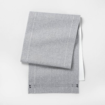 gray table runner