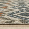 Oriental Weavers Latitude 002X3 Grey/ Orange Indoor/Outdoor Area Rug - 7'10" x 10' - 3 of 4