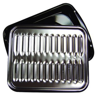 Range Kleen Broiler Pan - Black/ Chrome