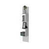 Alilang 9.80 Inch Modern Wall-Mounted Corner Shelf with Five-Tier Display Design-White - 3 of 4