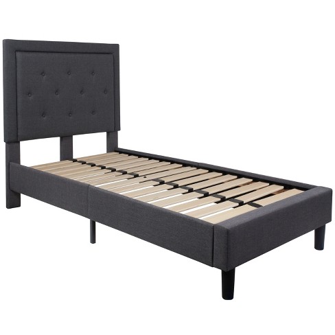 Flash Furniture Roxbury Twin Size Tufted Upholstered Platform Bed In ...