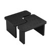 Grungis Rectangle Wood Detachable Coffee Table,Single L Shape Farmhouse Coffee Table for Dining Room,Garden - 3 of 4