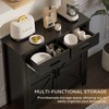 NicBex Sideboard Buffet Cabinet with 2 Drawers Farmhouse Storage Cabinet with 2 Doors for Kitchen,Living Room - 4 of 4
