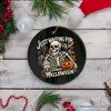 Just Waiting for Halloween Ornament, Spooky Skeleton Gift and Decor for Autumn Season | OrnamentallyYou - 4 of 4