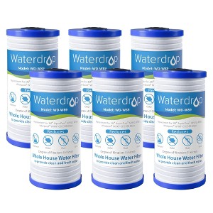 Waterdrop AP810 Whole House Water Filter, Replacement for 3M Aqua-Pure AP810, AP801,5 Micron, Well and Tap Water Filter,6 Packs - 1 of 4