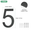 Unique Bargains 304 Stainless Steel Durable Waterproof Rustproof House Numbers 1 Pc - 3 of 4
