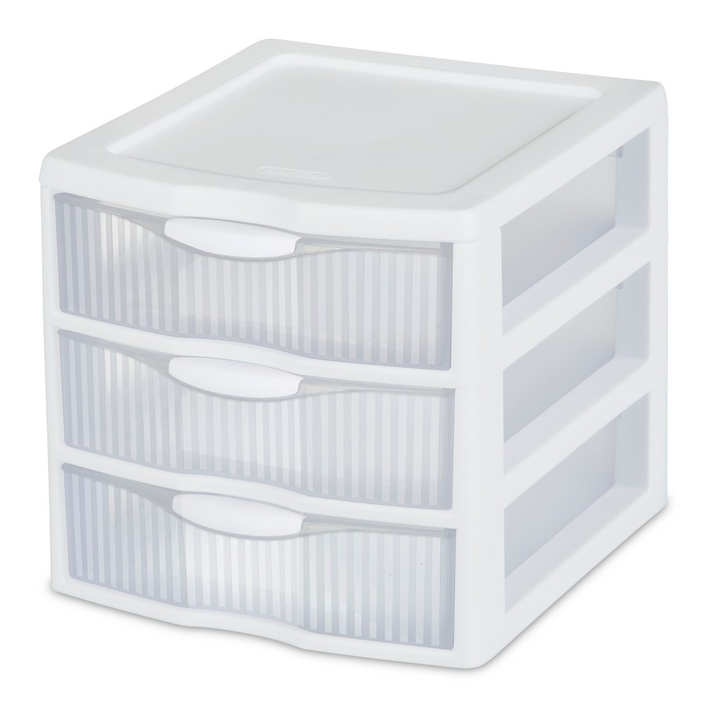 UPC 073149207388 product image for Sterilite 3 Drawer Small Countertop Unit with Drawers Clear/White | upcitemdb.com