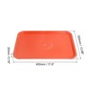 Unique Bargains Rectangular Cafeteria Platter Plastic Fast Serving Tray - 2 of 4