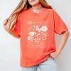 S.W.Smiley Gather, Grow, Glow - Women's Garment Dyed Graphic T-Shirt - 3 of 4
