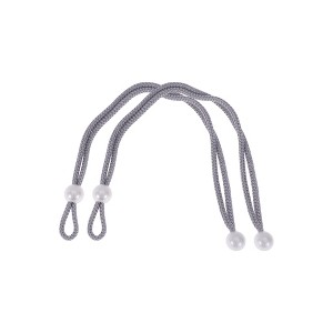 Unique Bargains Faux Pearl Curtain Tie Polyester 2 Pcs - 1 of 4