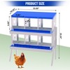 Chicken Nesting Box, Metal Nest Boxes for Chicken, Chicken Laying Box with Chicken Perch, Roll Away Nest Box for Chicken Coop - 2 of 4