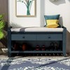 NicBex Storage Bench with  Cushioned Seat ,Classic Shoe Bench with Drawers for Living Room,Entryway - 2 of 4