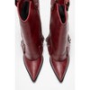 Lola - Burgundy Zip Pointed Toe Heel Boot (Women) | Prologue Shoes - 2 of 4