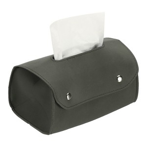 Unique Bargains PU Leather Home Car Office Decorative Rectangular Tissue Box Cover - 1 of 4