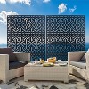 CAVINAS Matrix Metal Decorative Patio Screens, Outdoor & Indoor, Freestanding Decorative Privacy Screen for Deck Balcony Patio - 3 of 4