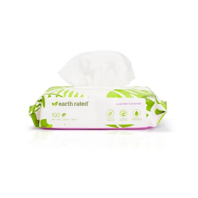 Earth Rated Compostable Wipes for Dogs - Lavender - 100ct
