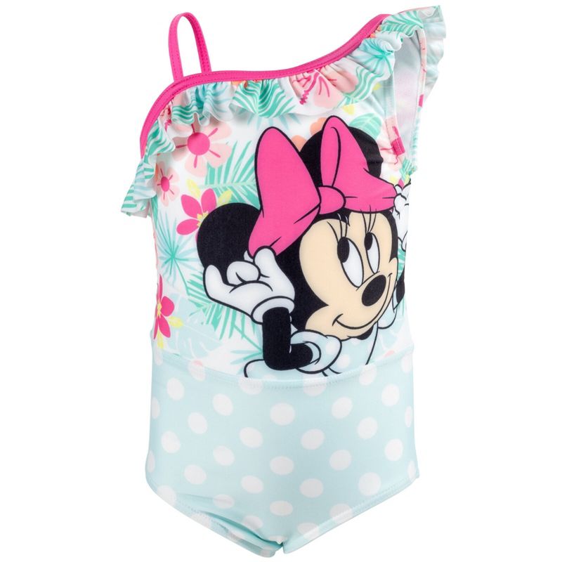 Disney Minnie Mouse Girls One Piece Bathing Suit Toddler, 1 of 9