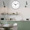 16 Inch Large Wall Clock Modern Elegant Simple Style Living Room Office Black Completely Silent - 2 of 4