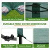EAGLE PEAK 8x6 Walk in Shade Cloth Cover Greenhouse with Mesh Cover, Roll up Doors, Green - 4 of 4