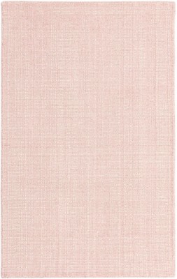 Hand-knotted Pink Wool Rectangular Area Rug