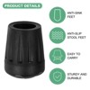 Unique Bargains Durable Non-slip Multipurpose Use Folding Camp Chair Replacement Feet 4 Pcs - 2 of 4