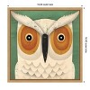 Amanti Art White Owl by Ryan Fowler Canvas Wall Art Print Framed 16-in. x 16-in. - 4 of 4