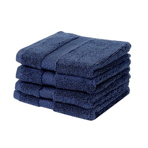Splash Ultra-Soft Zero Twist 100% Ring Spun Cotton Face Washcloth Set – Reversible, 550 GSM, Soft, Highly Absorbent Towels for Bathroom - 12" x 12" - 1 of 4