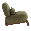 Maliang Velvet Accent Chair with Soft Cushion, Comfy Armless Reading Chair for Apartment, Balcony - 4 of 4