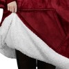 PAVILIA Wearable Blanket Sweatshirt Kids Boy Girl, Warm Cozy Giant Hoodie, Fleece Faux Shearling Oversized Sweater, Big Pocket - 3 of 4
