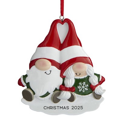 Personalization Mall Christmas Gnome Couple Ornament, 2024