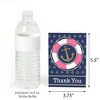 Big Dot of Happiness Last Sail Before the Veil - Nautical Bridal Shower and Bachelorette Party Thank You Cards (8 Count) - 3 of 4