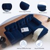 83" Modern Velvet Upholstered Sectional Sofas Couch-ModernLuxe - 4 of 4