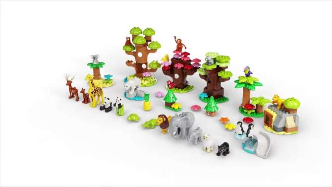 LEGO DUPLO Wild Animals of the World Toy Animal Figures 10975, 2 of 9, play video
